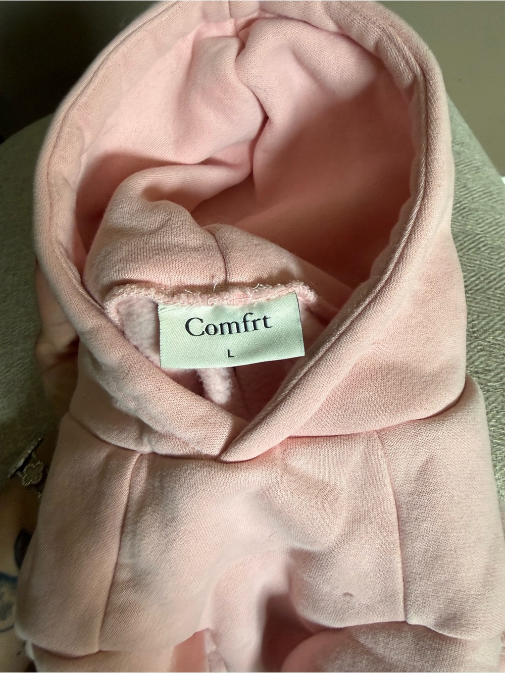 Comfrt Pink dog Hoodie - Soft Light Pink